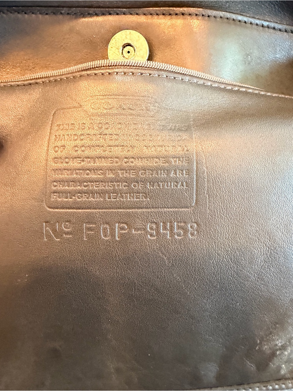 Vintage Coach Chelsea Black Messenger Slim Large Crossbody Bag No 9458 - Picture 5 of 11